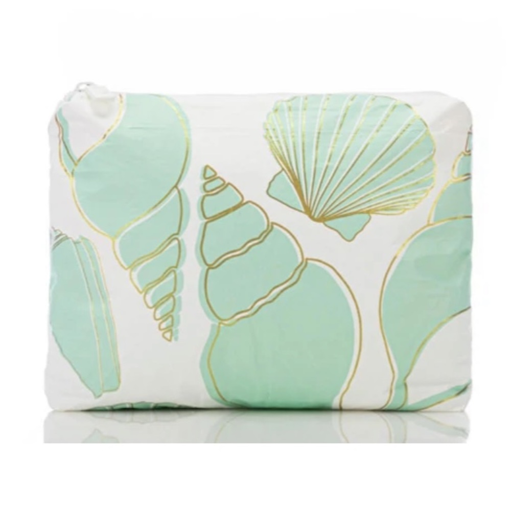Aloha Collection Small Sea Treasure Pouch in Mint